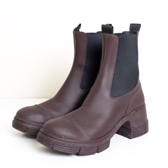 Ganni Brown Winter & Rain Boots - Picture 3 of 16